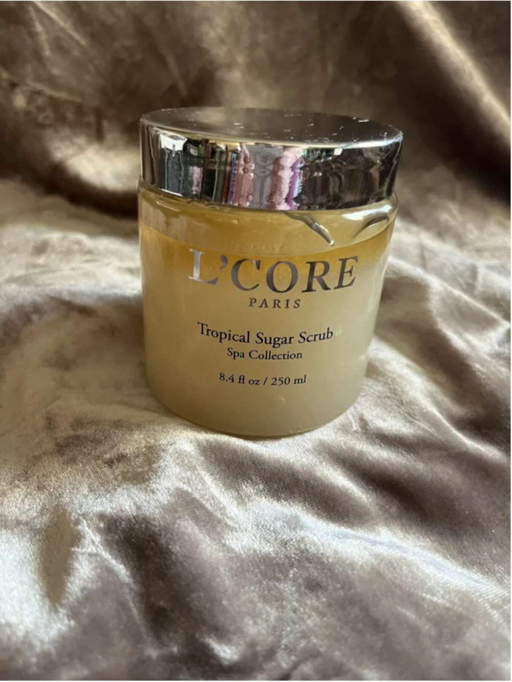 L'CORE Paris-Tropical Sugar Scrub-SPA COLLECTION-8.4 fl oz-NEW/SEAL UNDER LID!